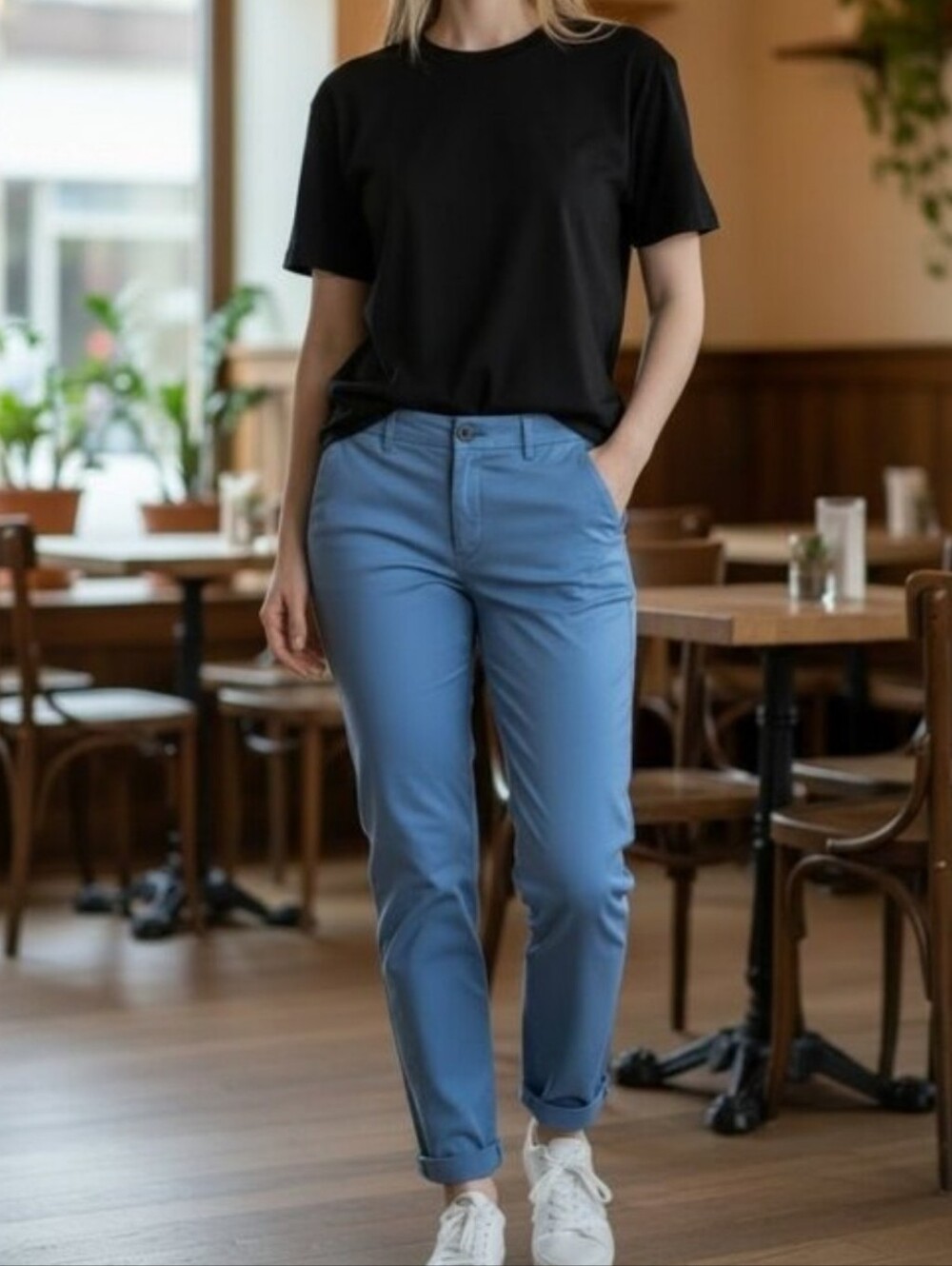 Wildfang Slate Blue Crop Pant